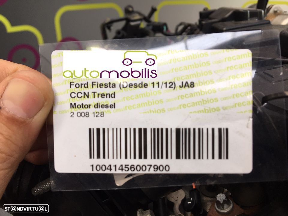 Motor Ford Fiesta 1.6 TDCi 95Cv de 2008 - Ref : TZJA	- NO20094 - 5