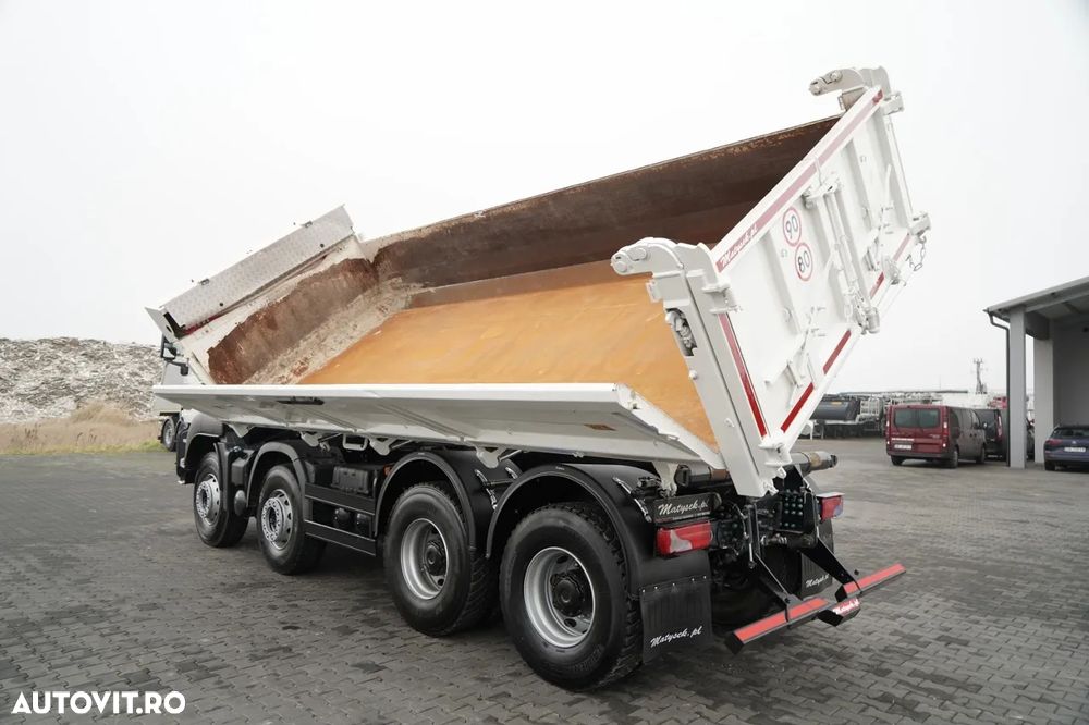 MAN TGS 35.420 / 8x4 / BASCULĂ DUBLĂ / HIDRODOXIE LATERALĂ / BORDMATIC / AUTOMATĂ - 8