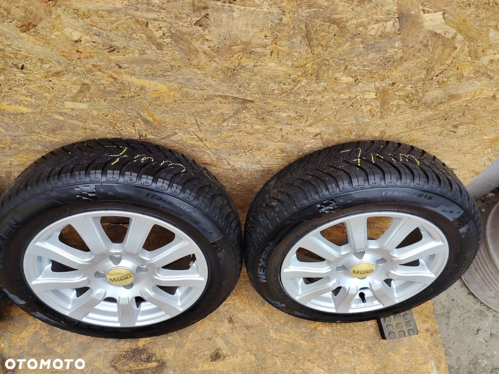 FIAT GP EVO 4X100 6JX15 fi56,6mm FELGI ALU KOMPLET X4 NEXEN 175/65R 5 - 5