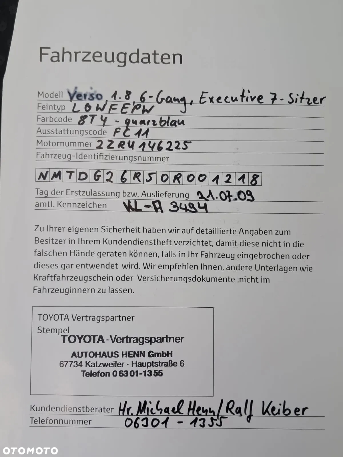 Toyota Verso 1.8 7-Sitzer Edition S+ - 29