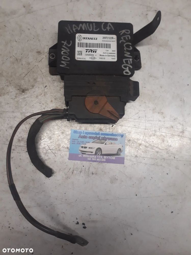 MODUŁ HAMULCA RĘCZNEGO RENAULT MEGANE III  285F21523R   A2C31099000 - 1