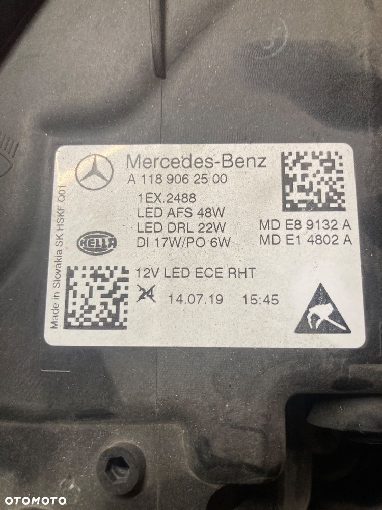 MERCEDES CLA W118 LAMPA LEWA PRZÓD FULL LED A1189062500 - 5
