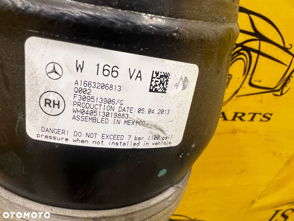 AMORTYZATOR PNEUMATYCZNY MIECH AIRMATIC PRZÓD PRAWY MERCEDES GL X166 - 8