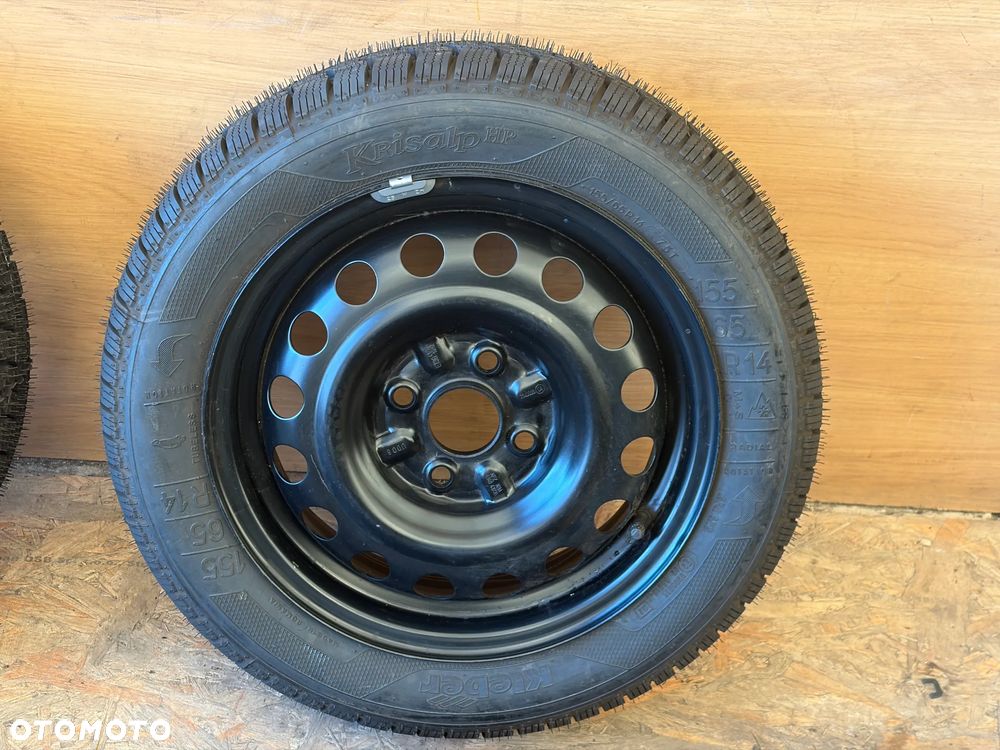 Felgi koła stalowe opony zimowe 4x100 4,5Jx14 ET39 155/65R14 - 5