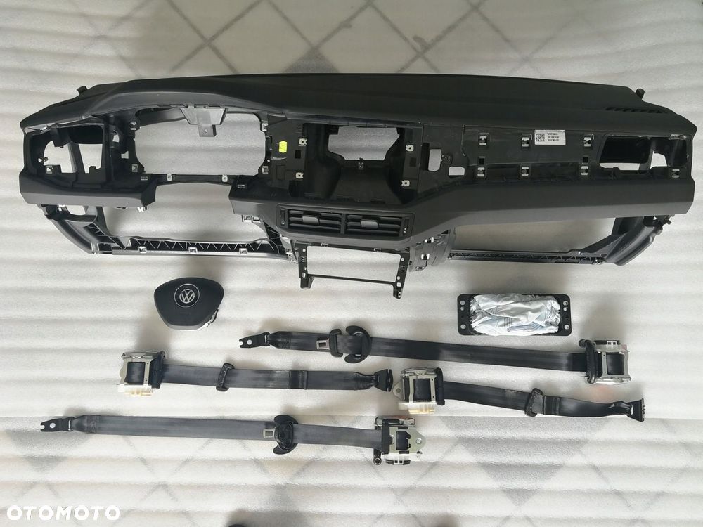 KONSOLA KOKPIT VW POLO VI AW PODUSZKI AIRBAG - 1