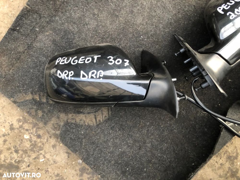 Oglinda stanga/Oglinda dreapta Peugeot 307 non facelift electrica negru - 6