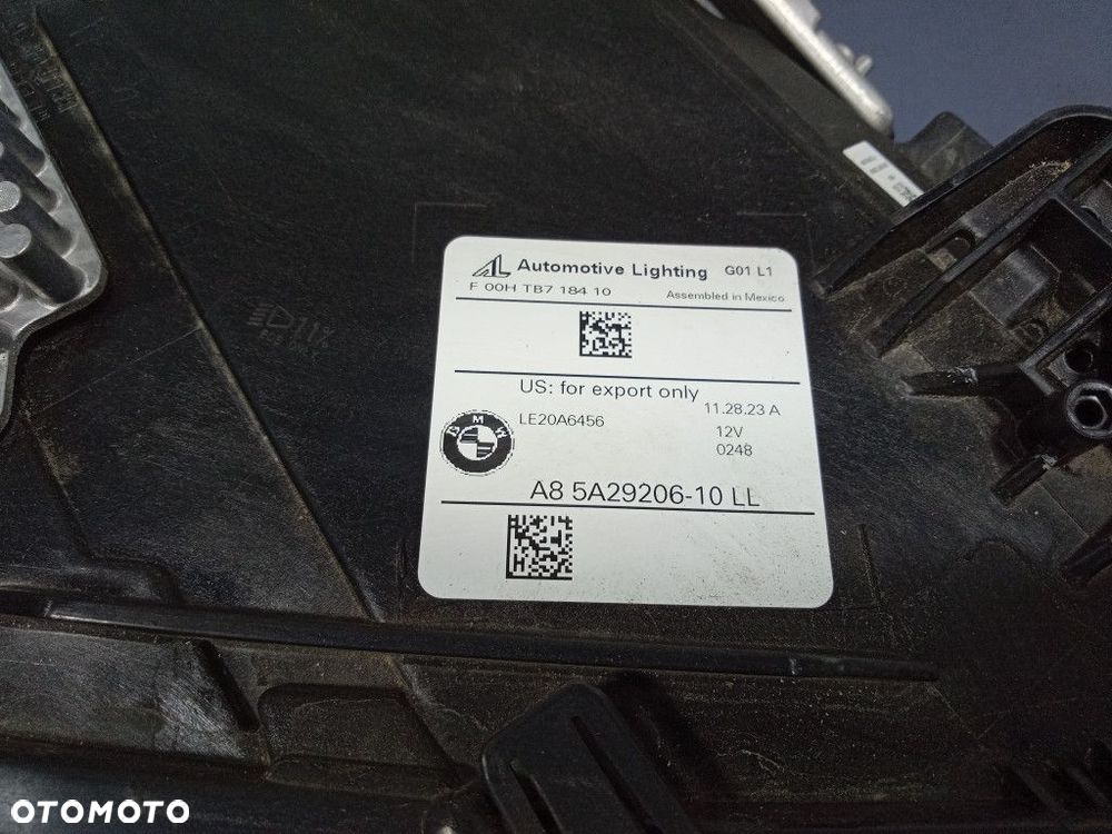 BMW X3 G01 X4 G02 LCI REFLEKTOR PRAWY FULL LED SHADOW EU 5A29206 - 3