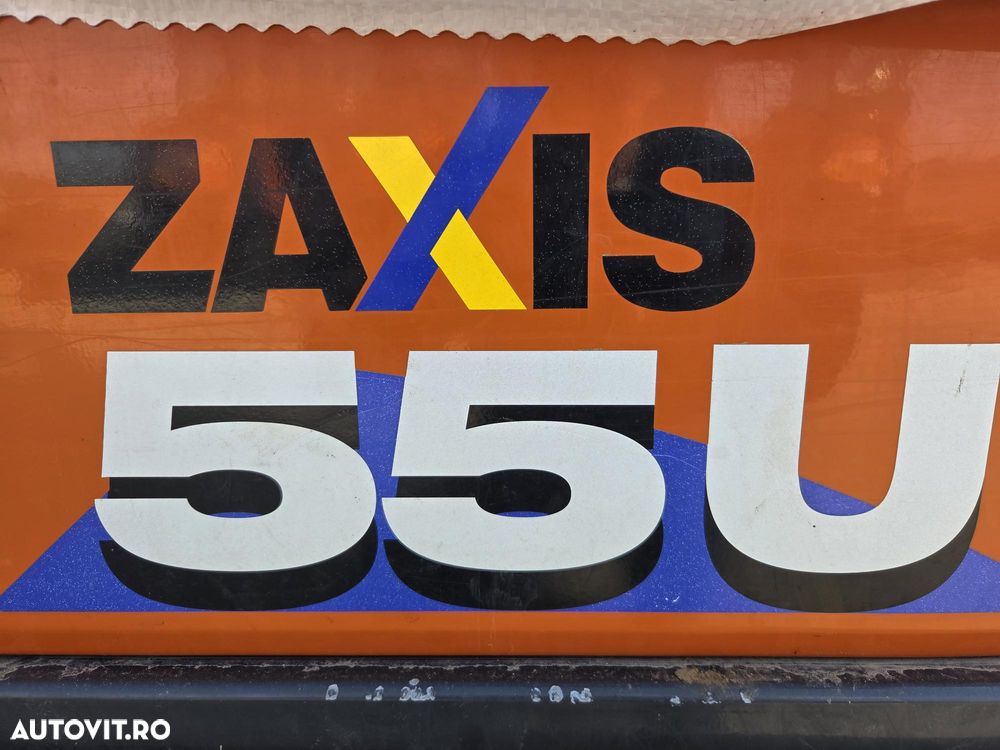 Hitachi ZX55, 2023, 879h, 5,5 tone, CUPLA RAPIDA+3 CUPE NOI, senile cauciuc 90% bune, Inst picon pe brate, A dous inst hidr pe brate, Aer conditionat, Ad sapare 5m, STARE CA NOU, posibilitate leasing-PROMOTIE 46.900 EUR+tva - 9