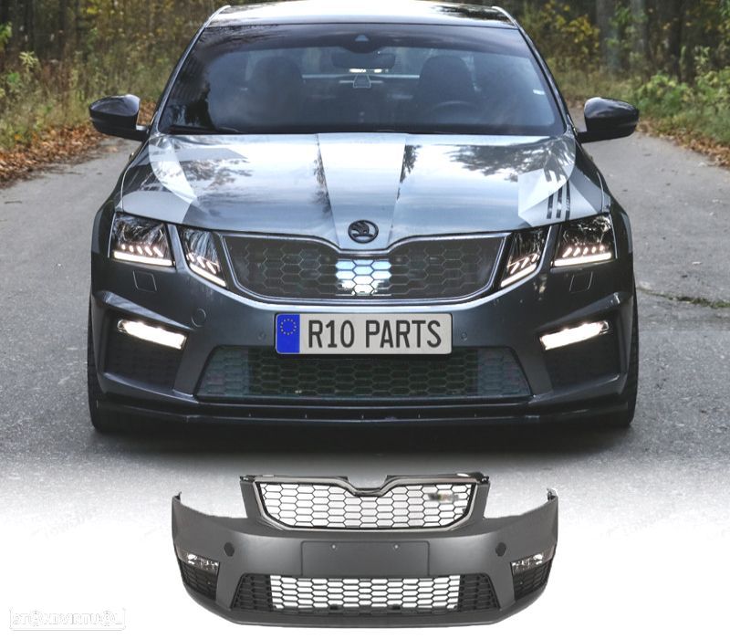 PARA-CHOQUES FRONTAL SKODA OCTAVIA 13-17 LOOK RS - 1