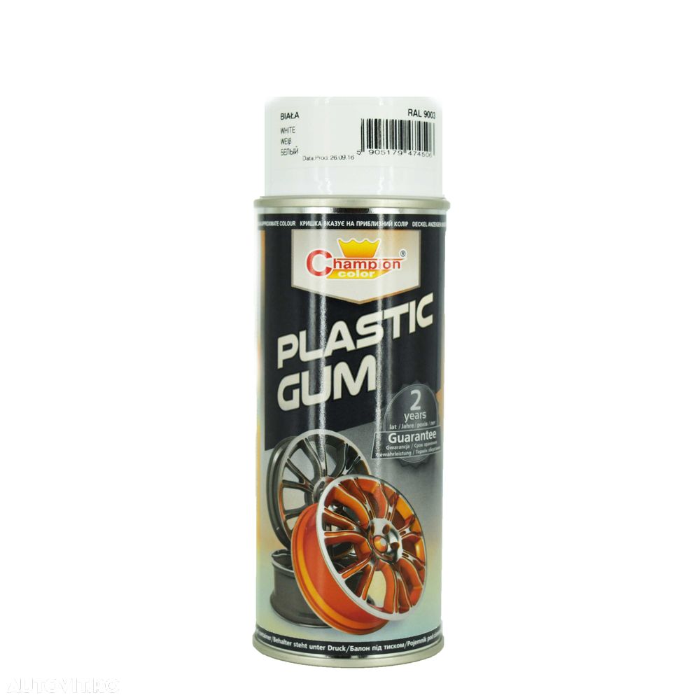 Spray vopsea cauciucata pentru jante [plastidip]negru,gri,alb,albastru - 7