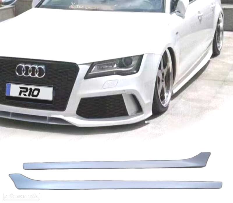 EMBALADEIRAS LATERAIS AUDI A7 11-17 LOOK RS7 - 1