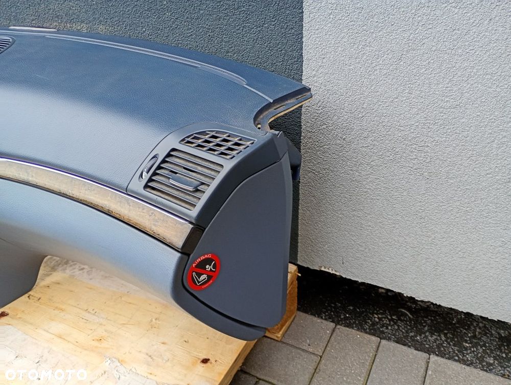 konsola deska rozdzielcza schowek pasażera dekor panel nawiewu mercedes w211 e-klassa - 9
