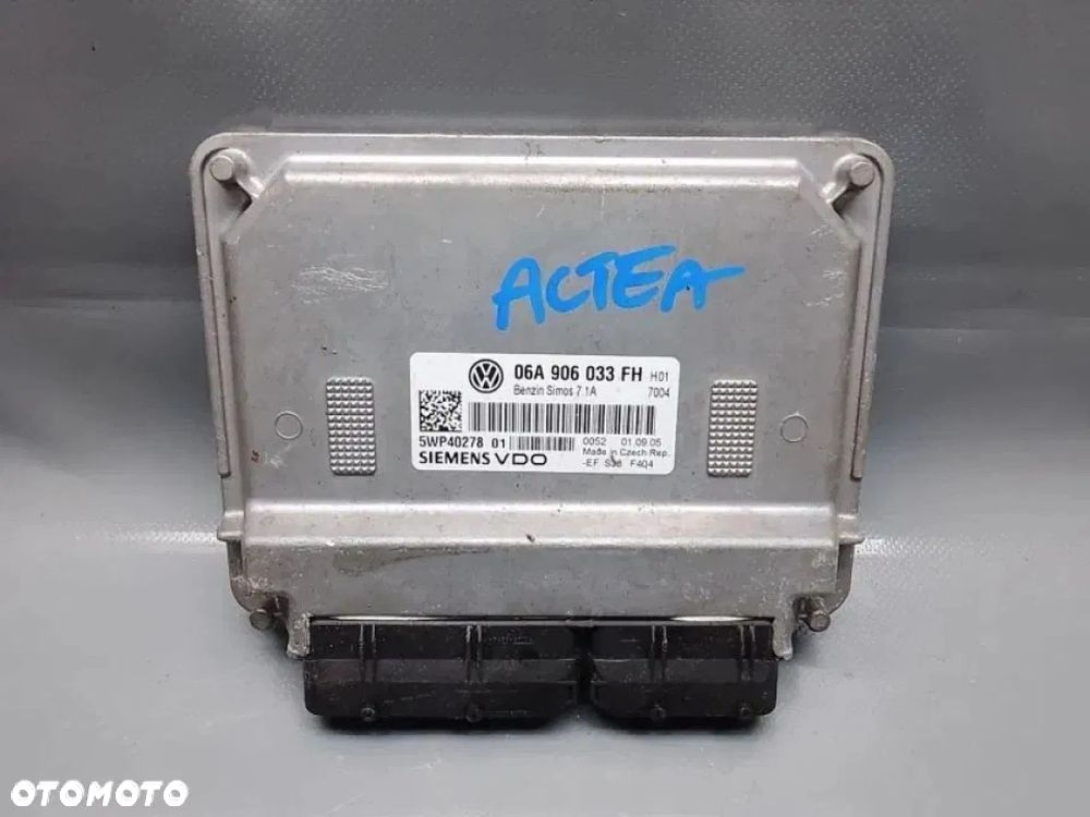 seat altea 5p0 1.6 sterownik silnika komputer 06a906033fh - 1