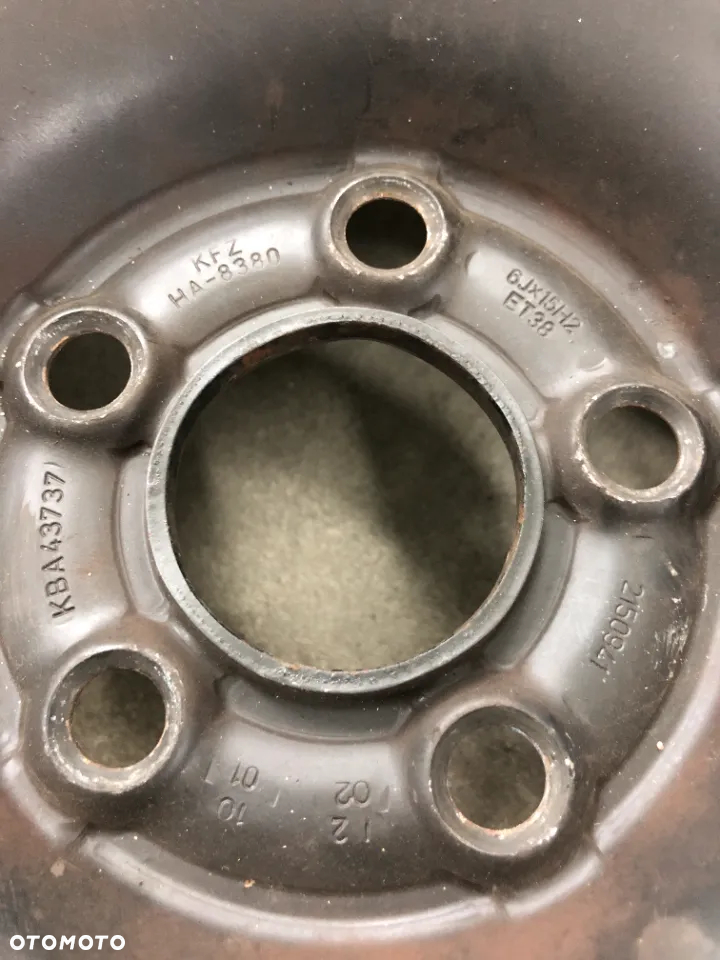 FELGI Stalowe 15'' VW GOLF 4 SEAT SKODA  5X100 6J ET38 - 2