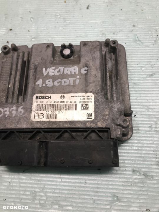 Komputer sterownik Opel Vectra C Signum 0281014450 55566277 1.9 CDTI - 1
