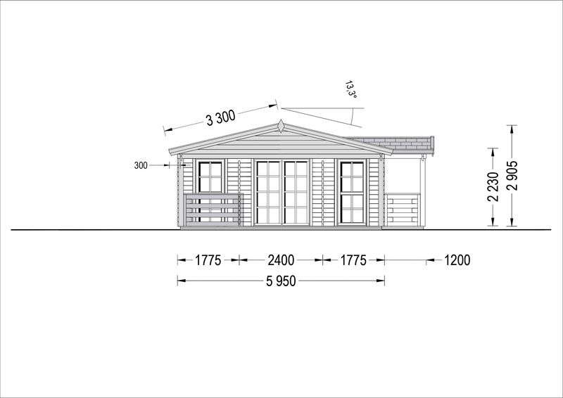 Casa de Madeira com 70m2 - Grande imagem: 2/7