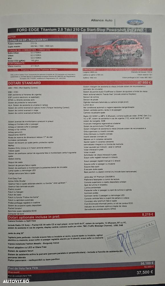 Ford Edge 2.0 TDCi Powershift Titanium - 9