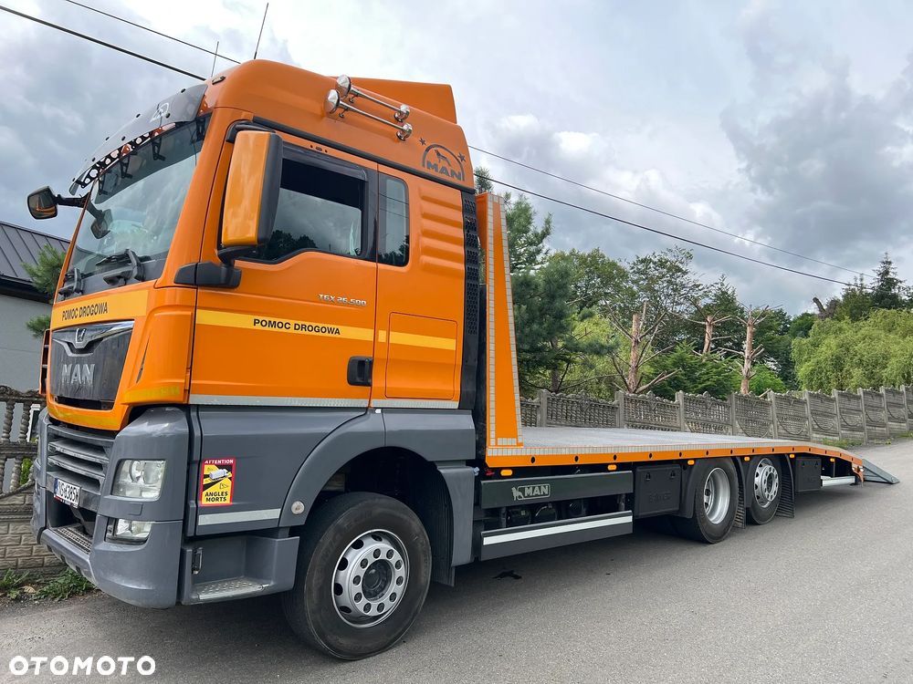 MAN TGX 26.500 | XLX | Euro 6 | 6x2 | INDIVIDUAL | Skrętna Oś | Nowa Zabudowa | Rampy Hydrauliczne | Autolaweta 8,20m | Pomoc Drogowa | Najazd | z Niemiec | STAN PERFEKCYJNY | Tylko 587 tys km | - 11