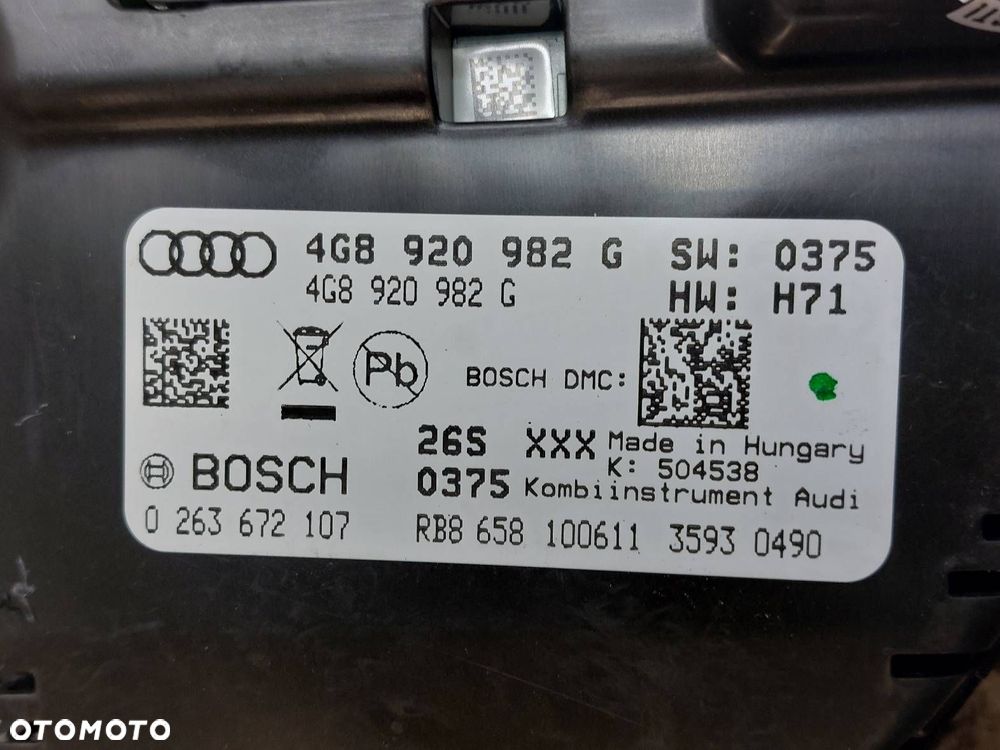 ZESTAW STARTOWY AUDI A7 4G 3.0 TFSI 4G0907551A 4H0907064BR 4G8920982G - 12