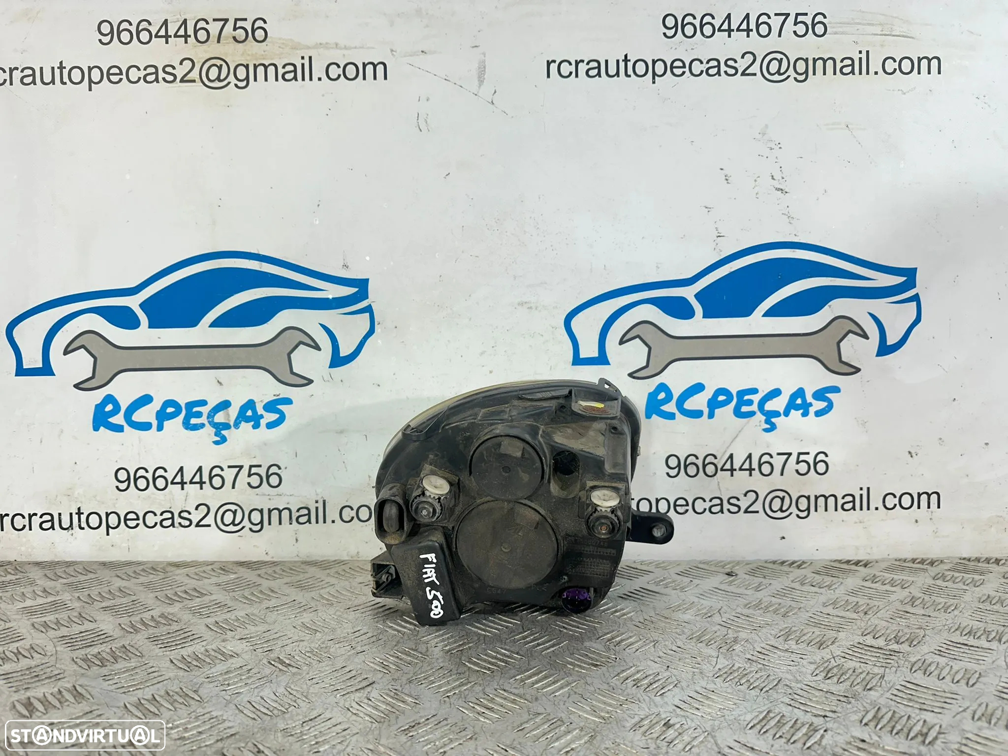 .Conjuntos Oticas Farois Frente Frontal Esquerda Direita Originais Fiat 500 312 2007 - Presente - 9