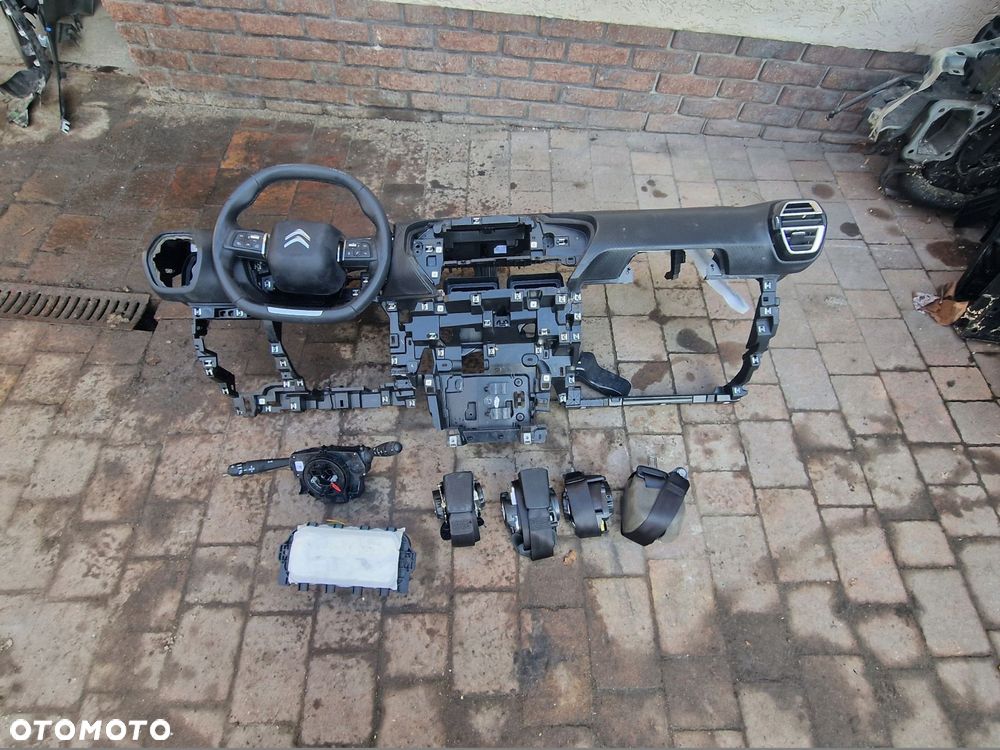 konsola airbag pasy komplet citroen c4 iii demontaż - 1