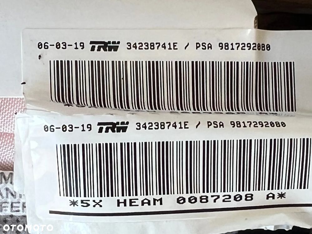 KURTYNA POWIETRZNA PRAWA CITROEN BERLINGO III IV PEUGEOT PARTNER ORYGINAŁ 9817292080 - 3