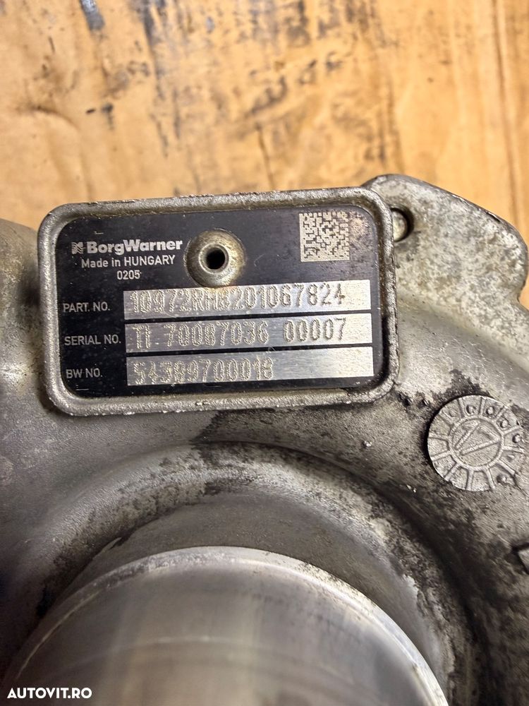 Turbina ,turbosuflanta RENAULT TRAFIC, SCENIC, KADJAR, MERCEDES VITO W447,OPEL ASTRA K 1.6 diesel an 2016-2020 - 5