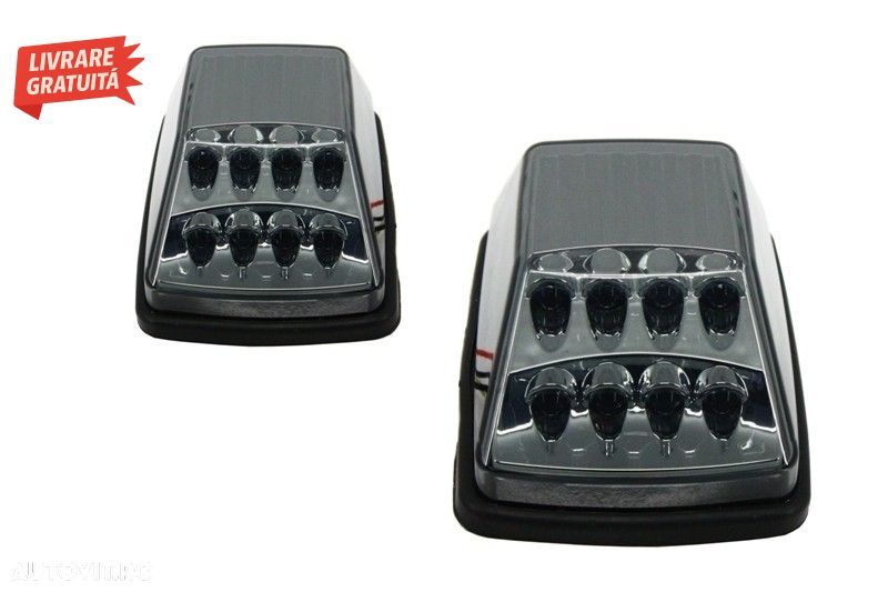 Bandouri Laterale cu Stickere Laterale Negru Mat si Lampi Semnalizare Mercedes G-C- livrare gratuita - 8