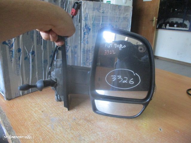 Espelho Vm668r FIAT DOBLO CARGO 2014 1.3 JTD 90CV 5P BRANCO Drt PRETO, Pisca  2 Pinos - 4