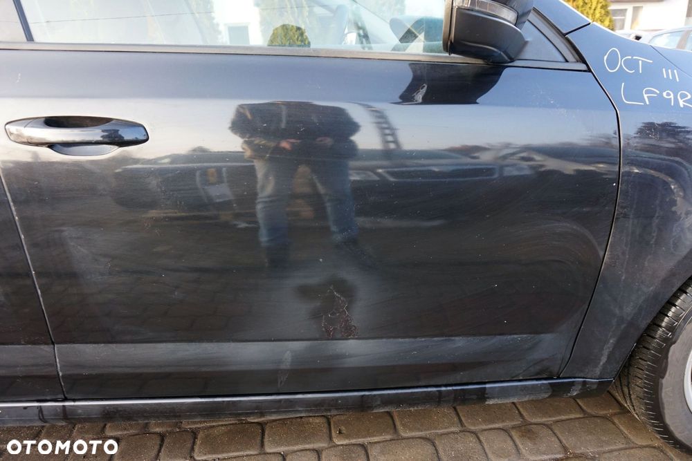 DRZWI PRZEDNIE PRAWE OCTAVIA III 5E3 LB LIFTBACK LF9R  CZARNY SKODA 2012-2016 - 3