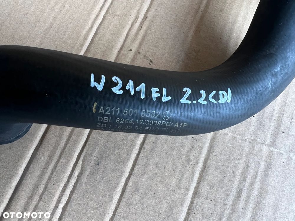 Przewód wąż wody rurka Mercedes E Klasa W211 2.2 CDI Lift A2115018582 - 6
