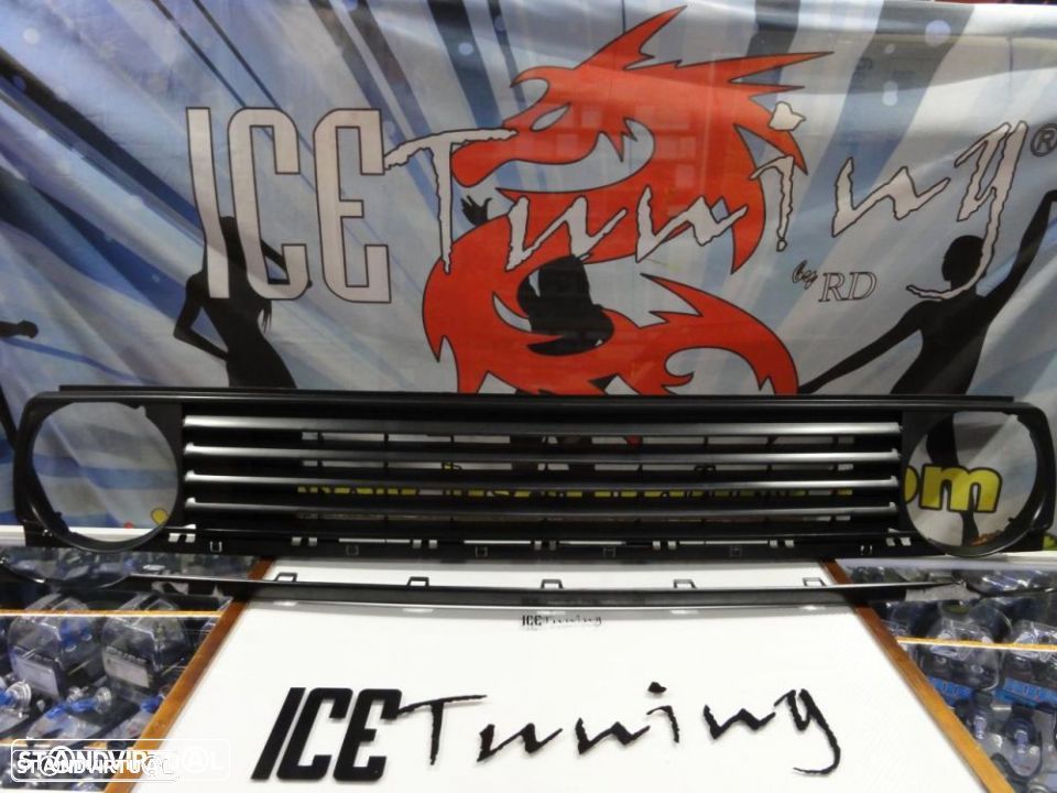 Grelha frontal VW Golf 2 / II sem símbolo em plástico ABS C/ 2anos de Garantia - 18