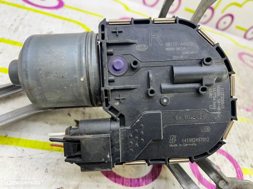 Limpa Vidros Direito KIA CARENS IV 1.6 GDi REf.  98110A4900 - 390248012  - NO. 340074 - 2