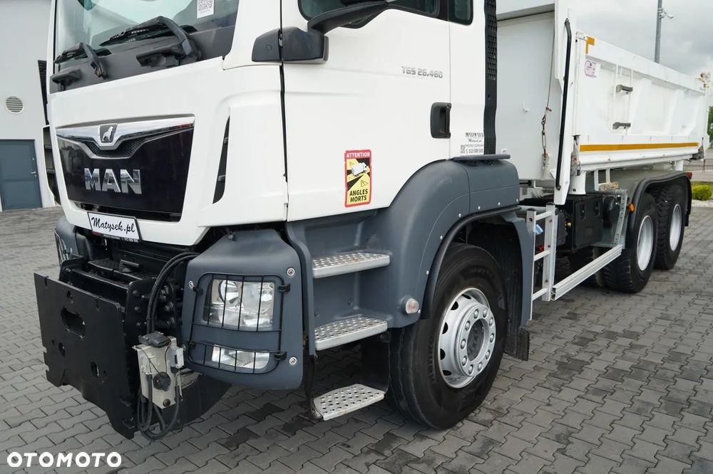 MAN TGS 26.460 / 6X4 / 3 STRONNA WYWROTKA / HYDROBURTA / CZOŁOWNICA  / AUTOMAT / - 17