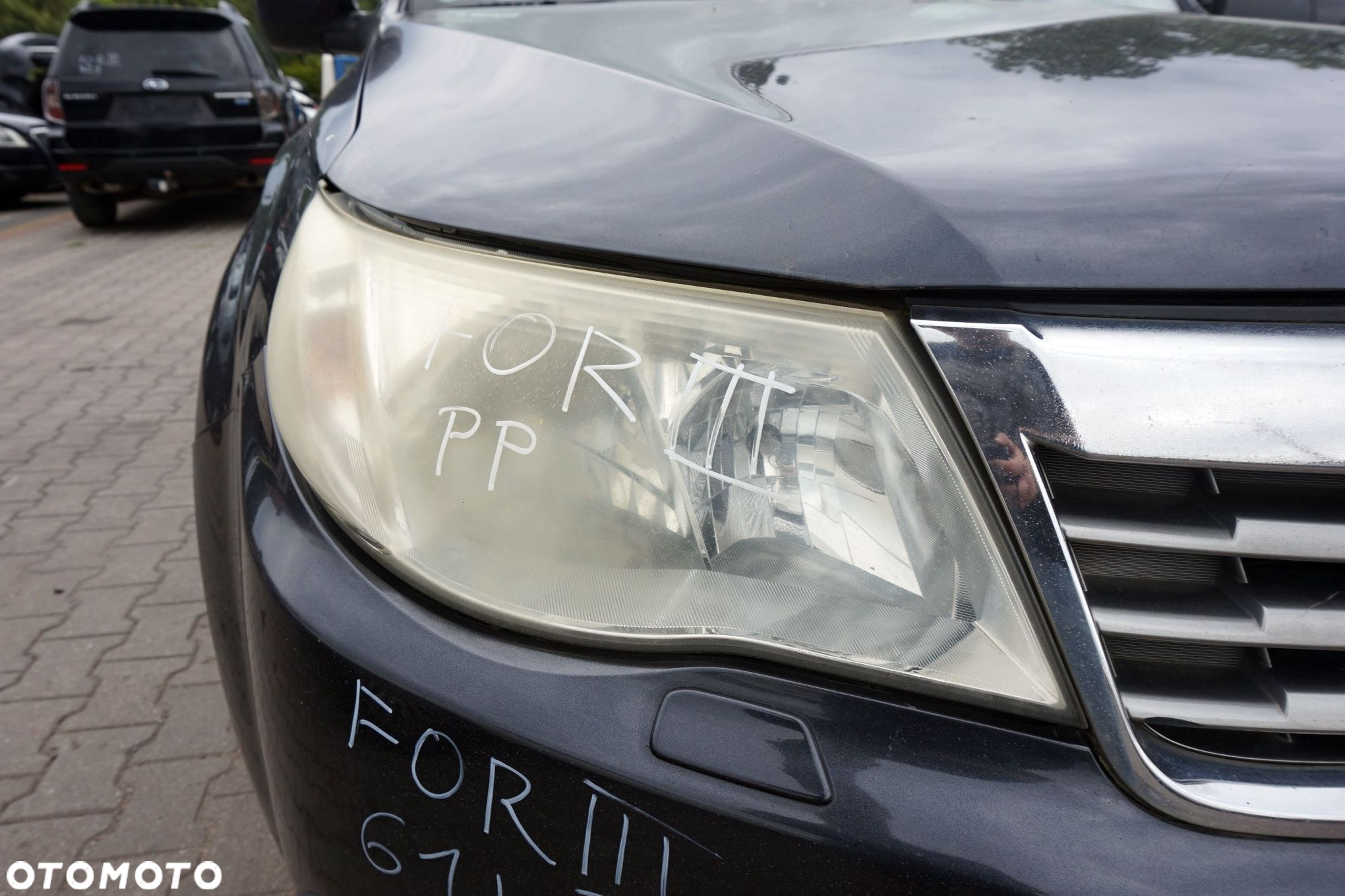 MASKA ZDERZAK BŁOTNIKI LAMPY FORESTER III SH 61K  SUBARU 2008-2013 SZARY PRZÓD KOMPLETNY - 22