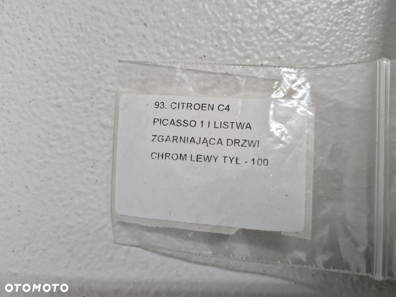 citroen c4 picasso 1 i listwa zgarniająca drzwi lewy tył lewa tylna chrom - 12