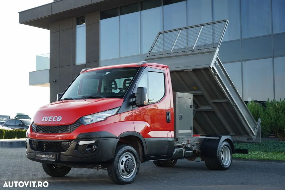 Iveco DAILY 35-130 / BASCULATOR SPATE / DUBLU / MANUAL / PIELE / EURO 6 - 2