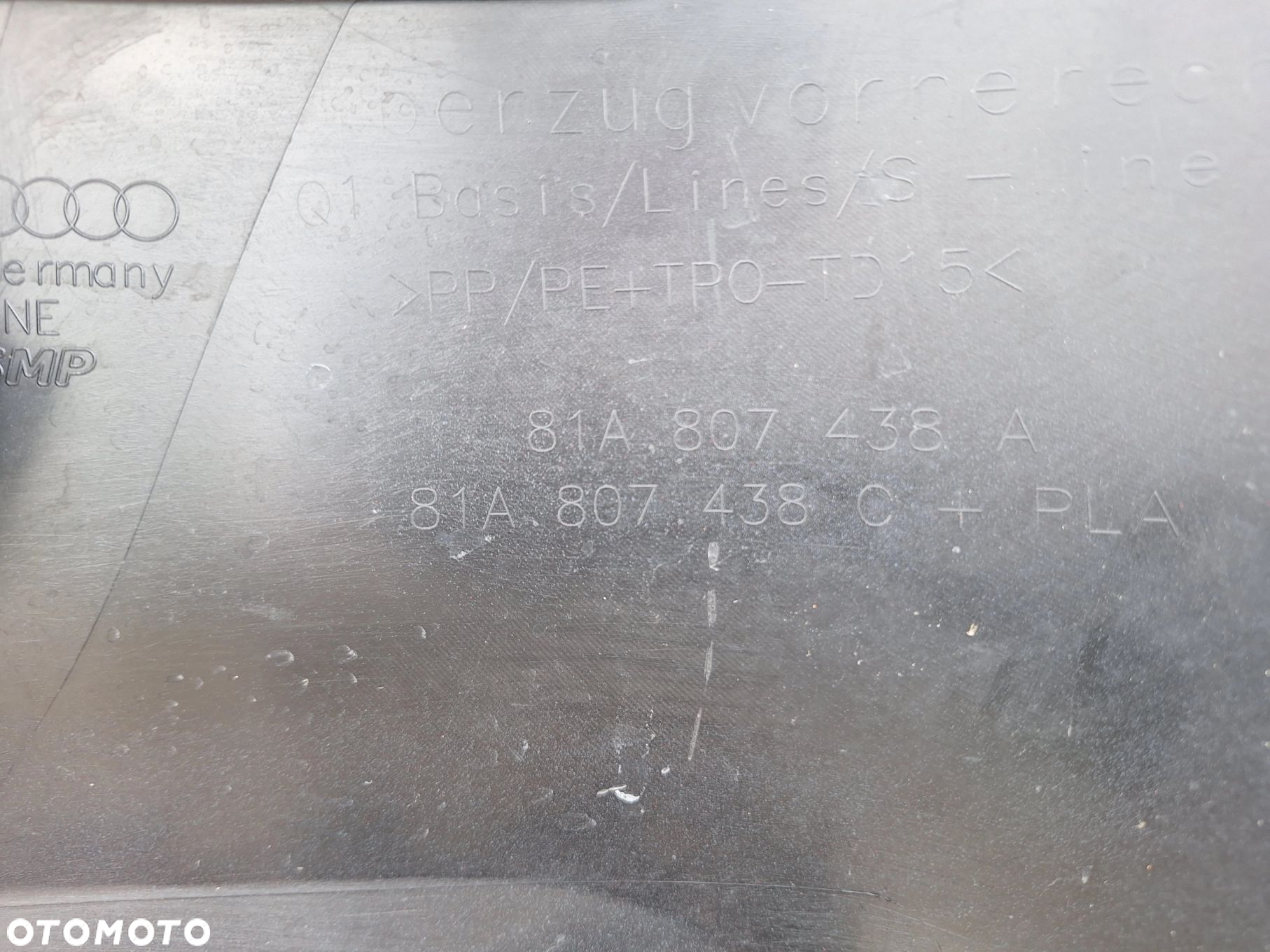 AUDI Q2 16-20 81A ZDERZAK PRZÓD PRZEDNI ORYG. 81A807438A 81A807437A WYSYŁKA 24H - 13
