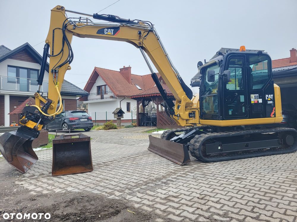 Caterpillar Koparka Caterpillar Cat 308 E2 CR 2017 rok 4600 mth rototilt engcon Kubota Takeuchi Tb290 - 9