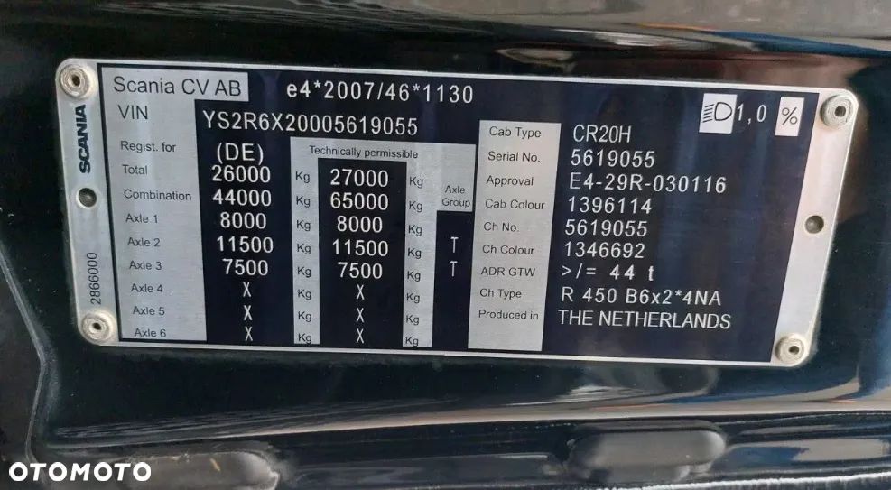 Scania R450 | 6X2 | HIAB | NIEMIECKI - 8