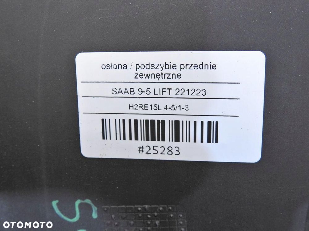 PODSZYBIE OSŁONA FILTRA SAAB 9-5 4561411 - 5