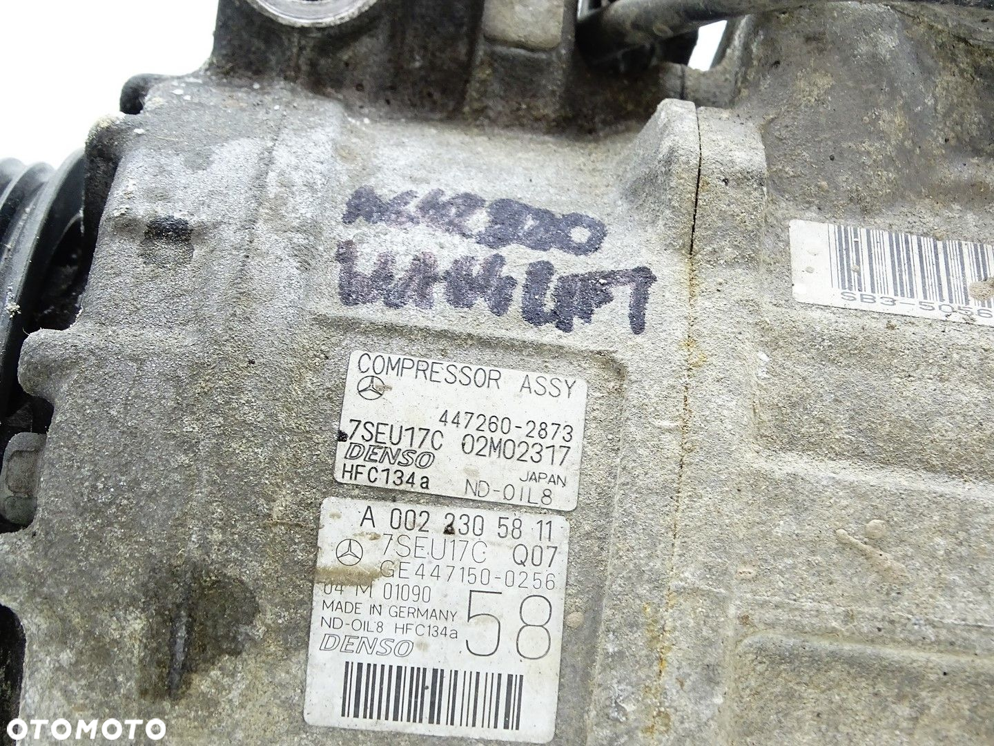SPRĘŻARKA KOMPRESOR KLIMATYZACJI MERCEDES ML W164 LIFT 3.0 CDI A0022305811 - 3