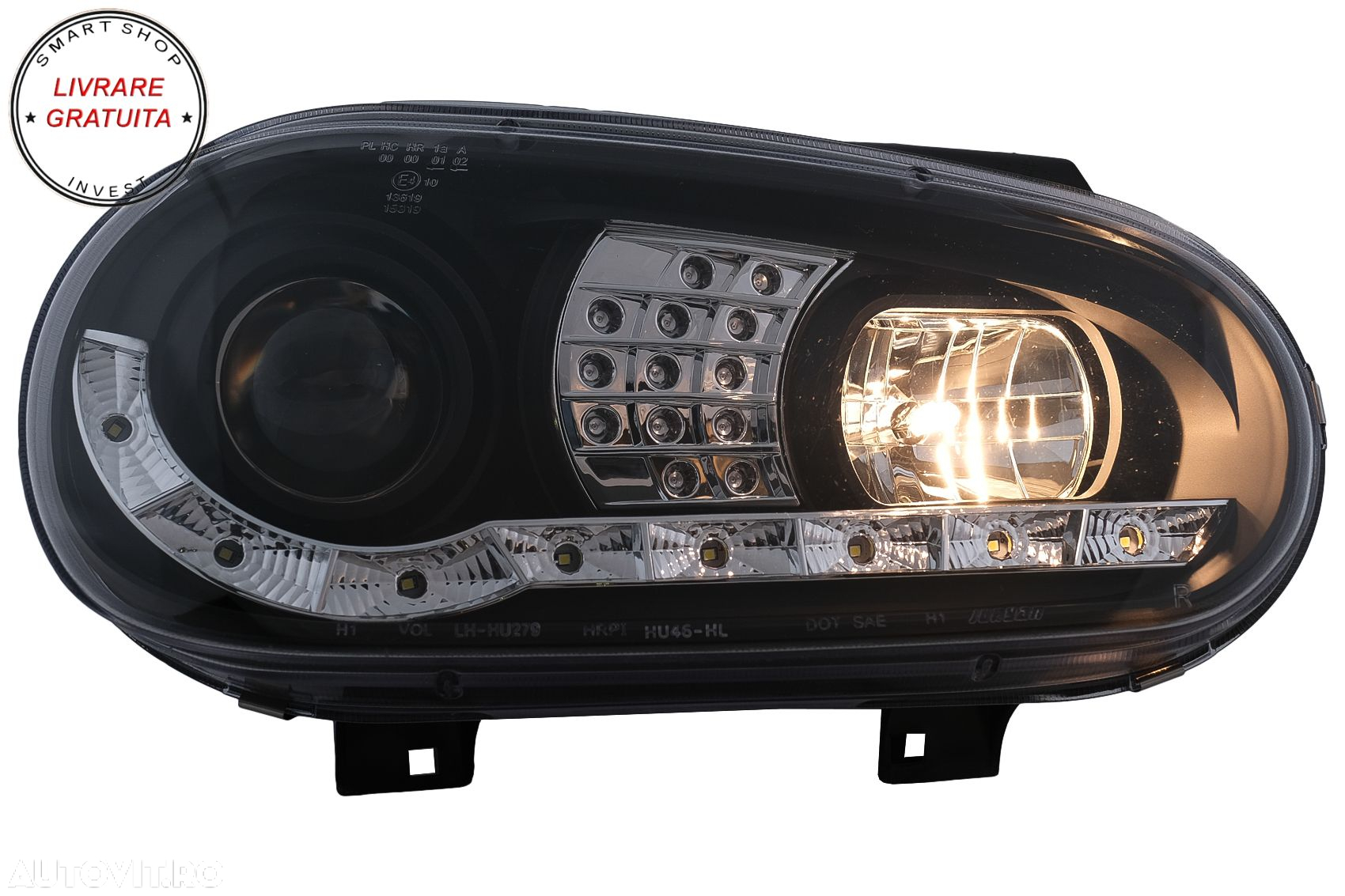 Faruri LED Daylight VW Golf IV 4 Cabriolet Hatchback Variant (09.1997-09.2003) Neg- livrare gratuita - 9
