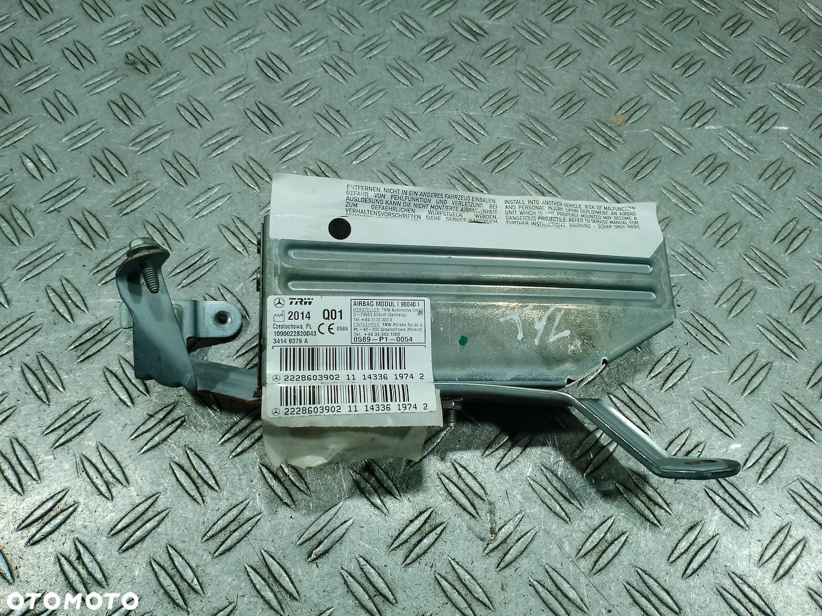 PODUSZKA AIRBAG FOTELA LEWEGO MAYBACH X222 2228603902 - 1