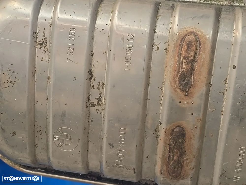 BMW Série 5 E60 E61 525i 530i Gasolina Silencioso  panela de Escape Muffler OEM Original 2003- - 4