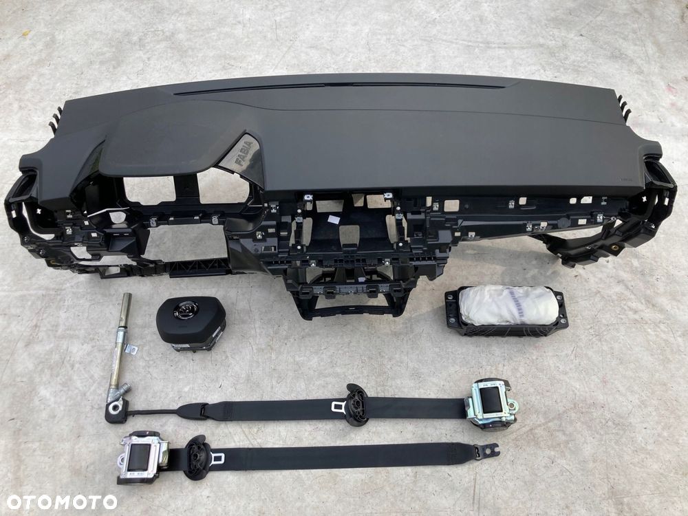 skoda fabia 4 iv lift deska kokpit konsola poduszki pasy - 2