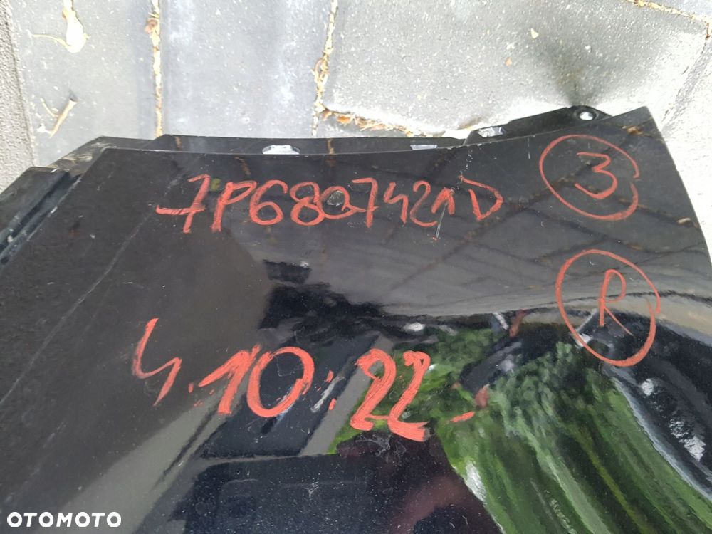 vw touareg lift 14-18 góra zderzak tył 7p6807421d - 8