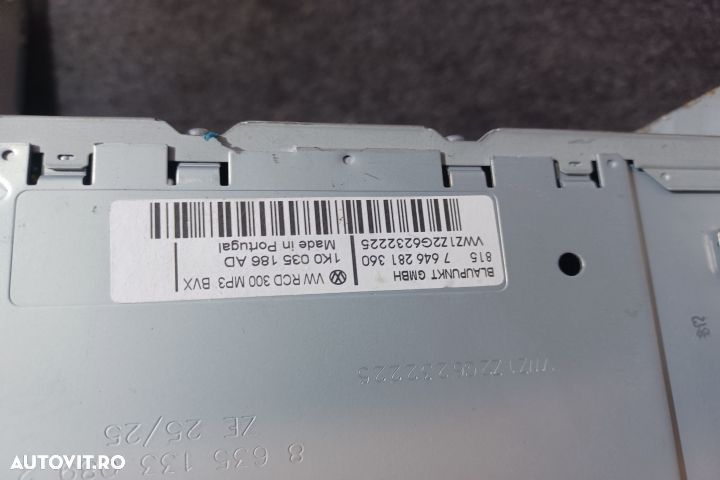 Radio cd 1K0035186AD Volkswagen VW Golf 5 [2003 - 2009] Variant wagon - 4