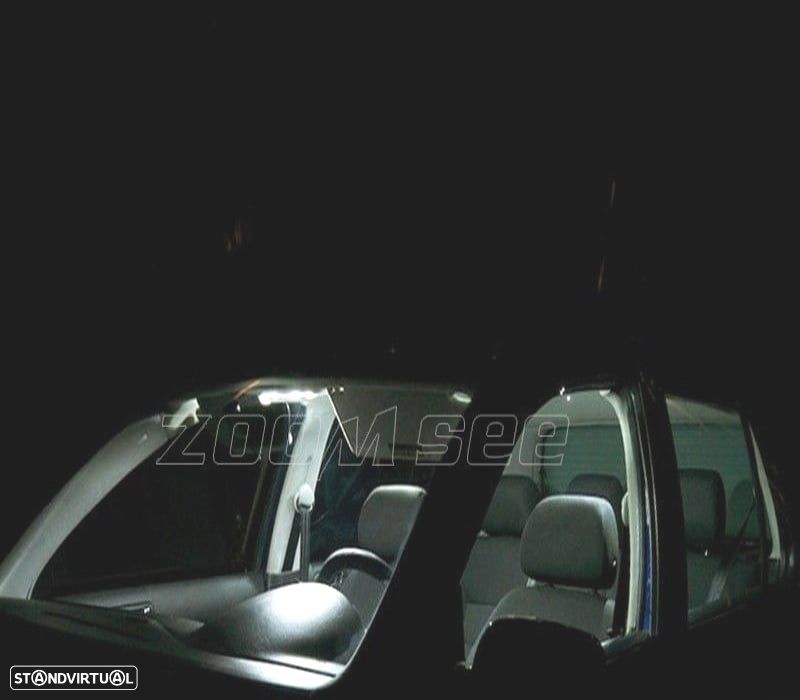 KIT COMPLETO 8 LAMPADAS LED INTERIOR LUZ DE LEITURA PARA SEAT IBIZA IV MK4 6L 02-08 - 6