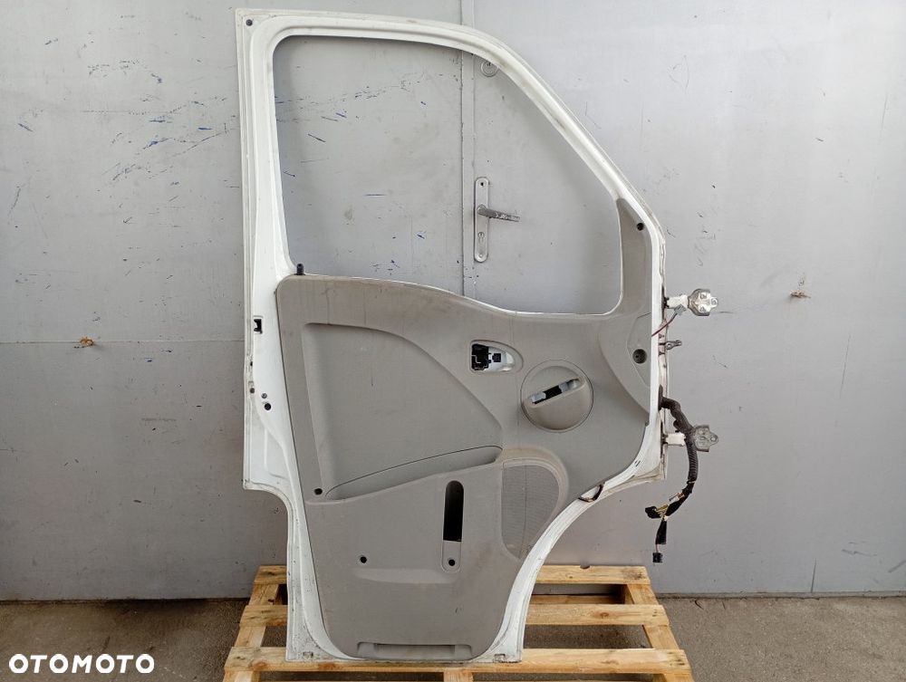 drzwi przednie lewe przód renault master II opel movano a nissan interstar 2003-2010 białe - 6